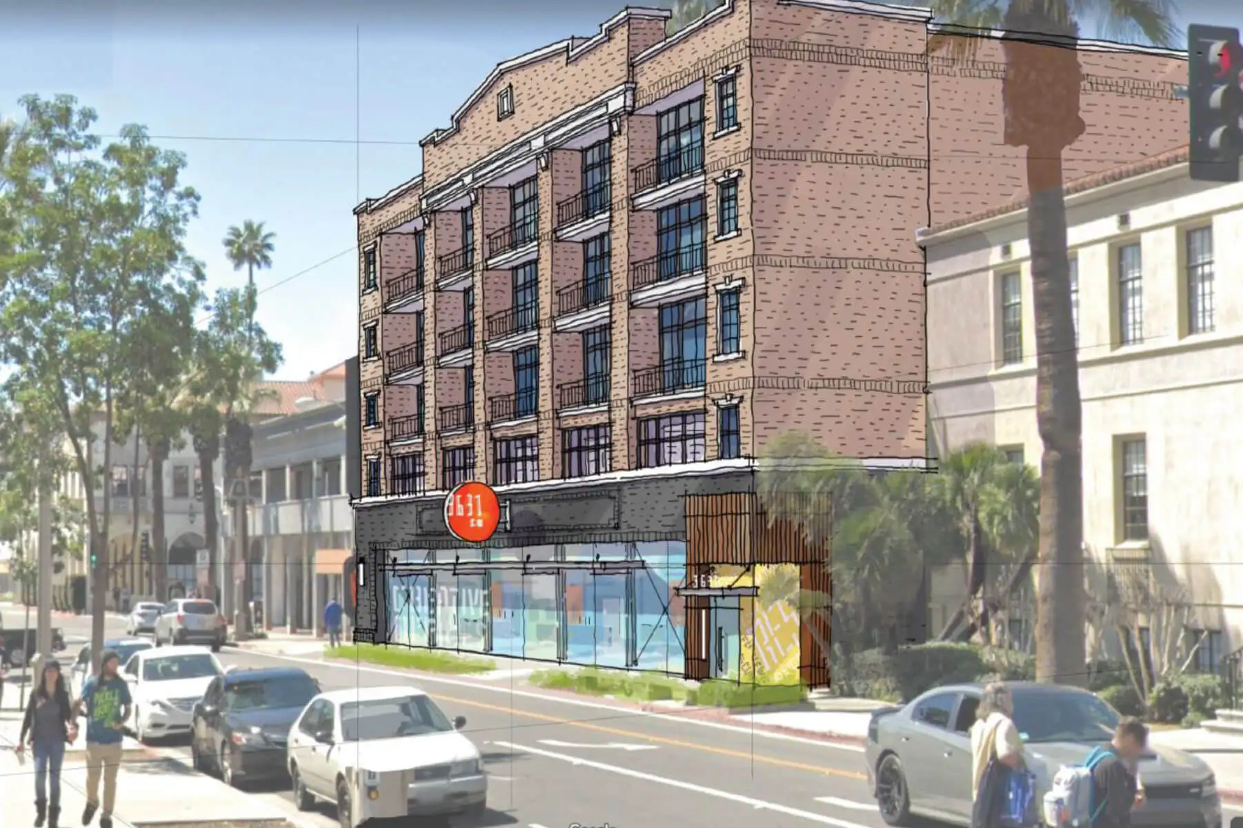 Riverside Parking Structure rendering Pelican Communities
